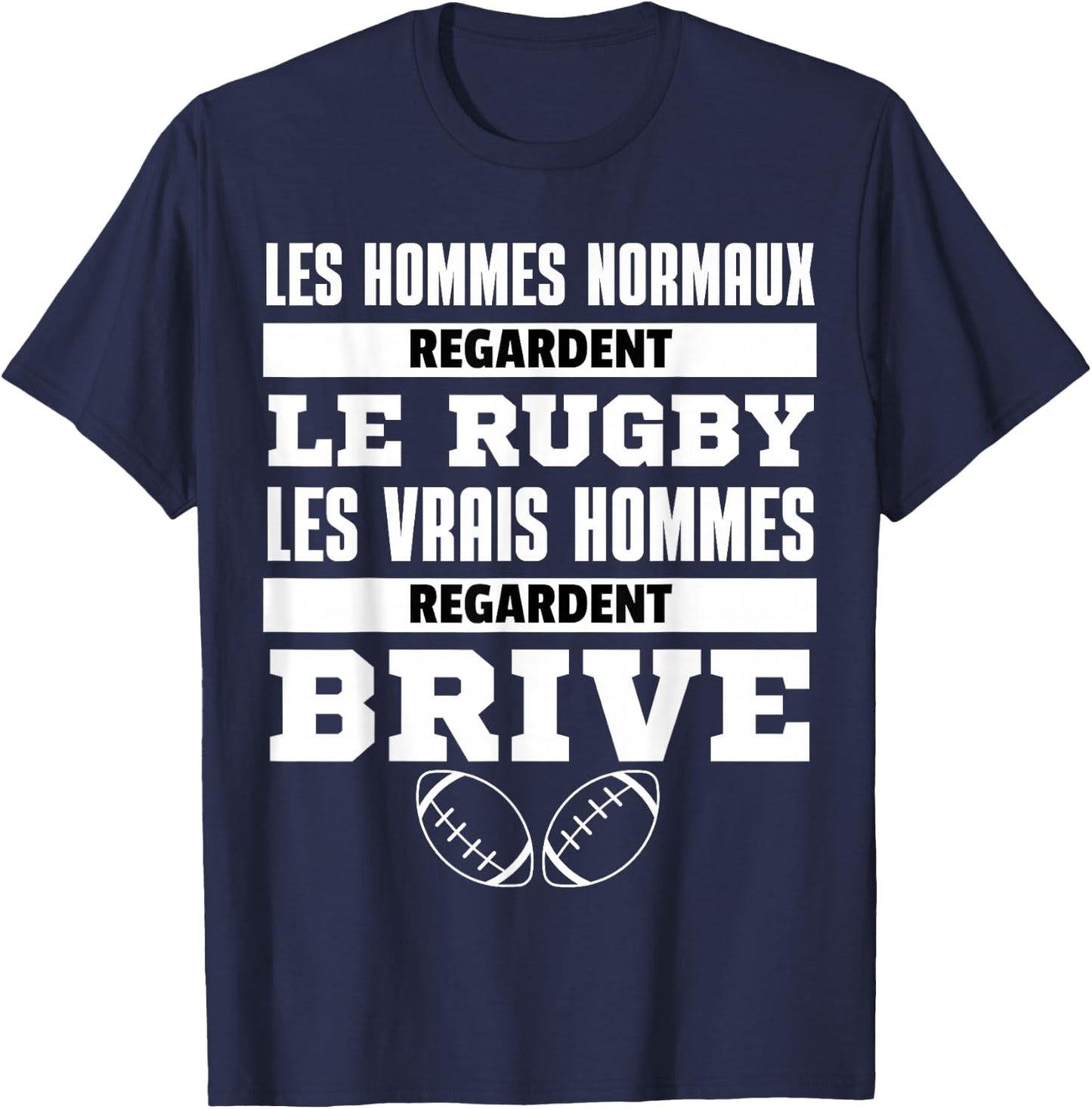 Supporter Rugby Brive Gift Humour T-Shirt - T-Shirt | Navy