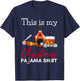 This Is My Christmas Pajama Bourbon Cigar Drinking Funny T-Shirt - T-Shirt | Navy