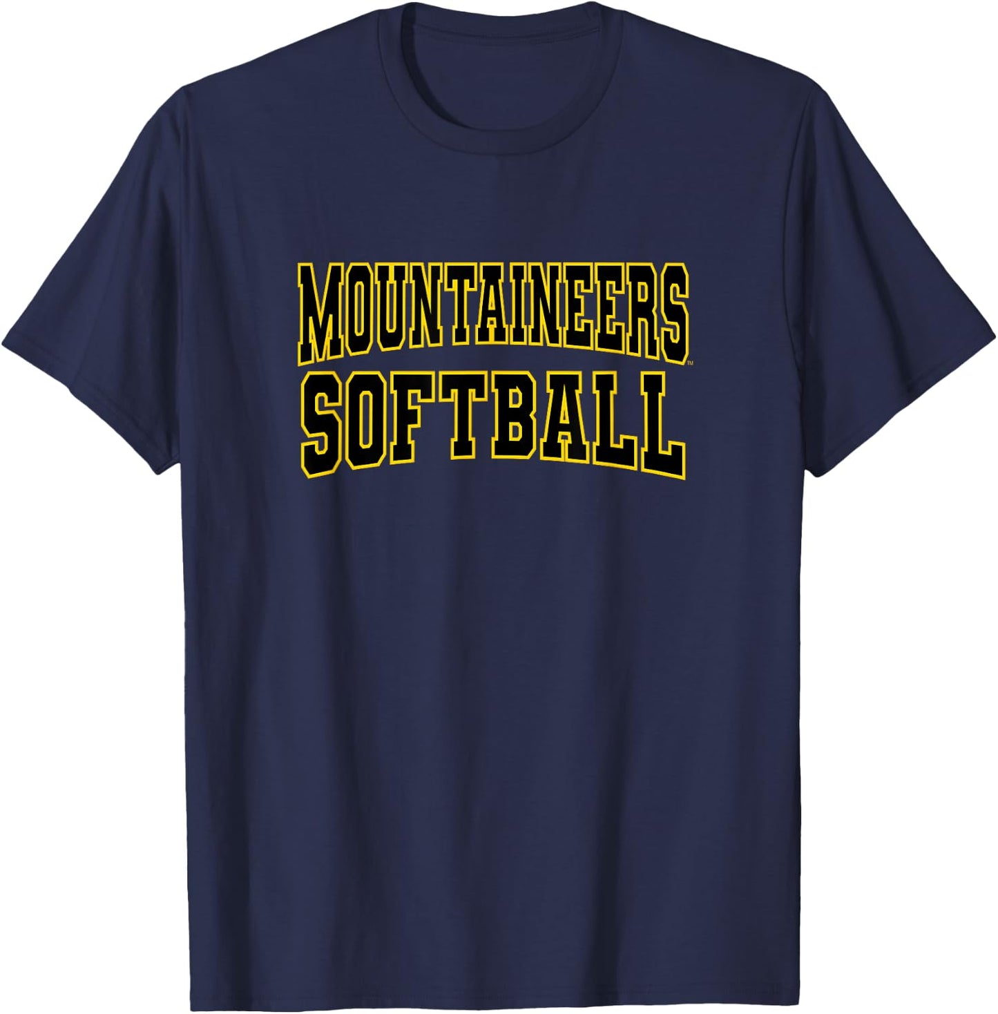 Mountaineers Softball Appalachian State Apparel Sports Fan T-Shirt - T-Shirt | Navy