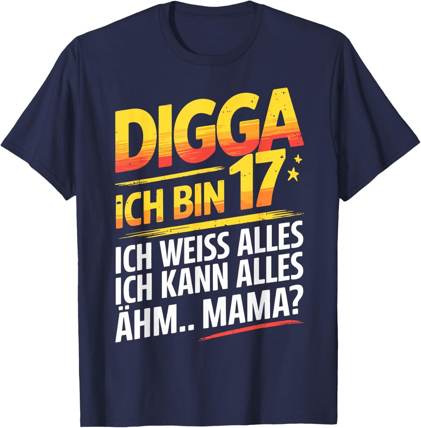 17th Birthday Boy Girl 17 Years 2008 Funny Gift , black T-Shirt - T-Shirt | Navy