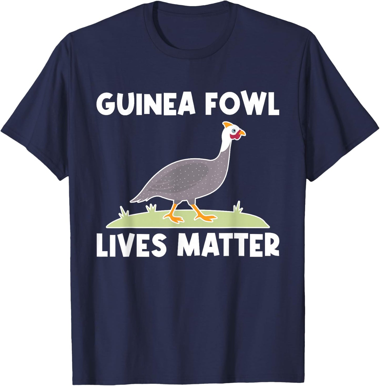 Guinea Fowl Chicken Bird Lives Matter T-Shirt - T-Shirt | Navy