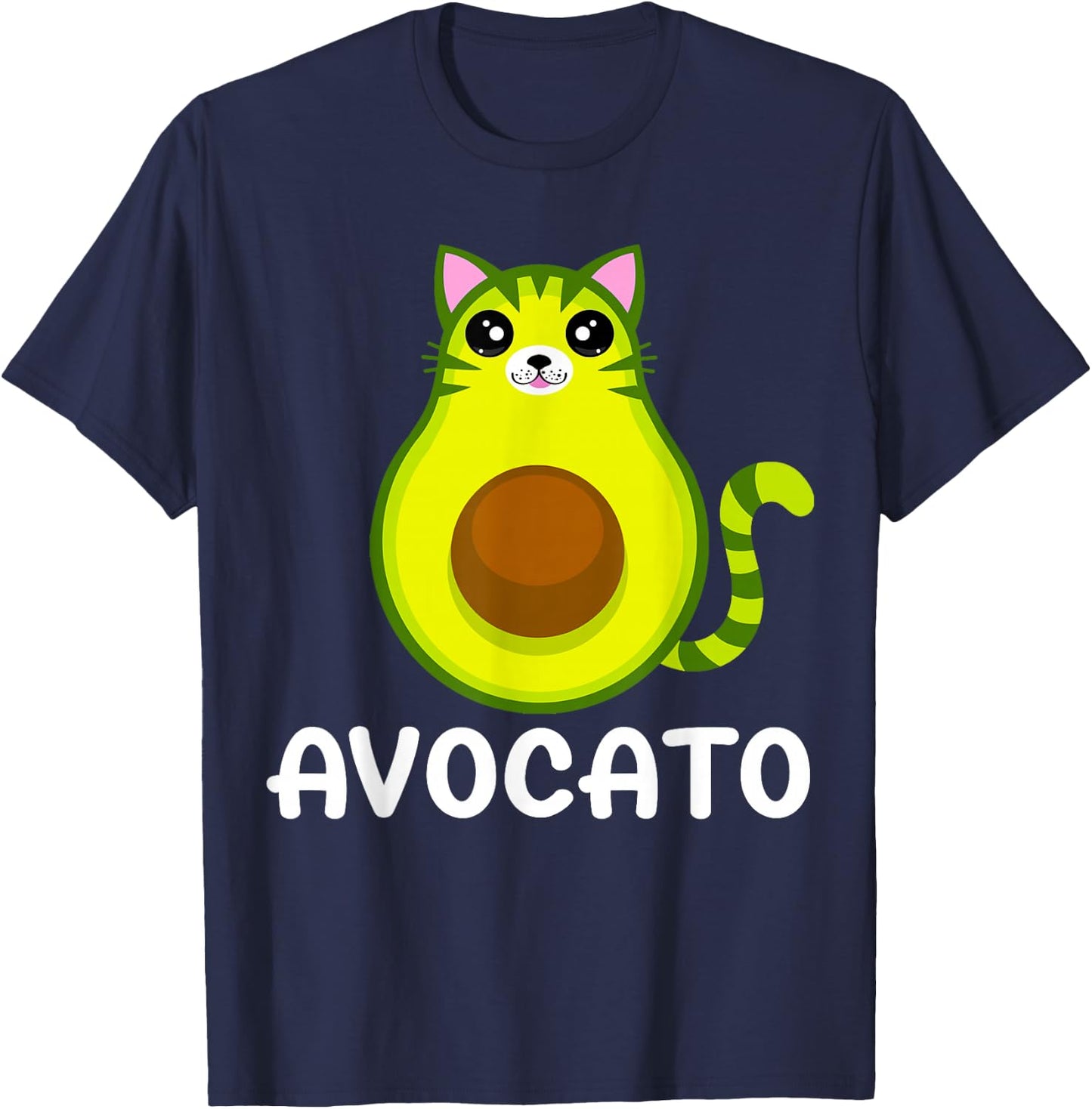Avogato Avocado Avocato Funny Cat Lover Cat Dad Cat Mother , black T-Shirt - T-Shirt | Navy
