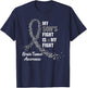 My Son's Fight My Fight Brain Tumor Awareness T-Shirt - T-Shirt | Navy