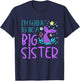 Kids I'm Going to Be A Big Sister Cute Mermaid Girl Announcement T-Shirt - T-Shirt | Navy