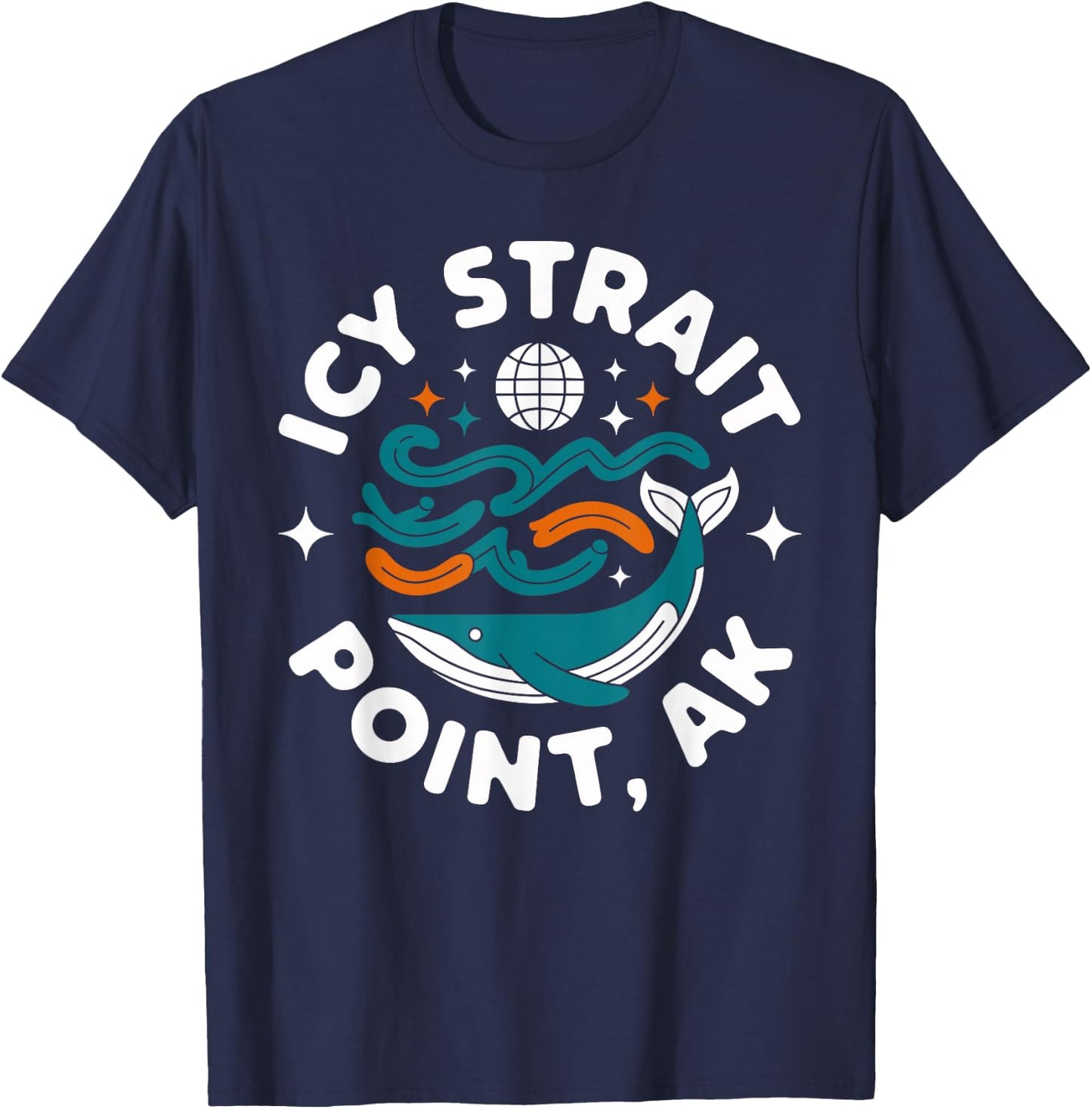 Icy Strait Point, AK Shirt Alaska Adventure Moose T-Shirt - T-Shirt | Navy