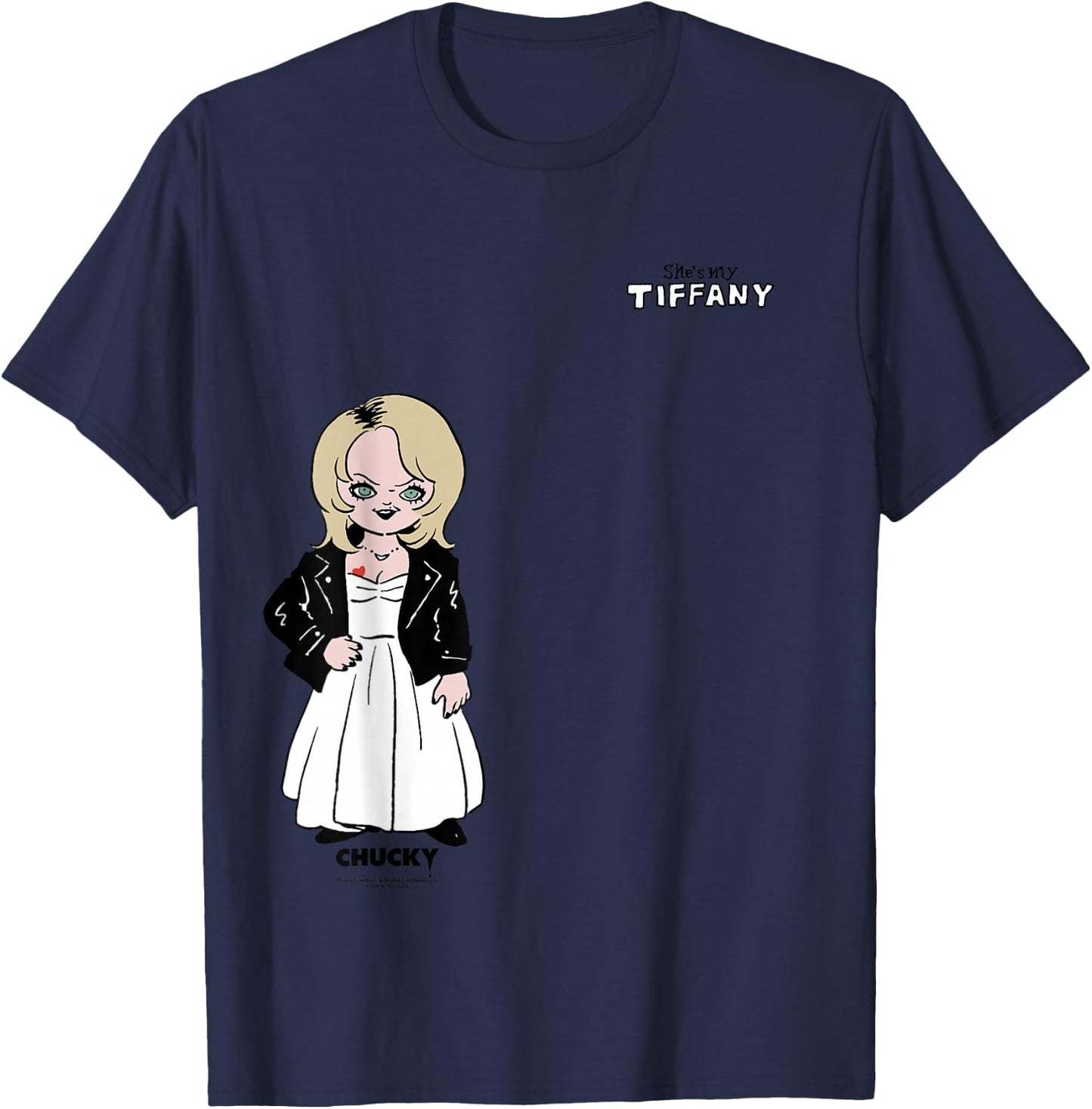 Chucky She's My Tiffany Couple T-Shirt - T-Shirt | Navy