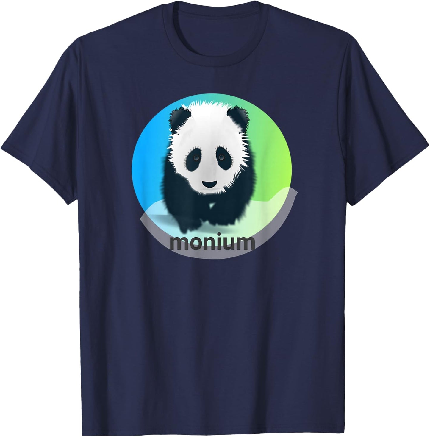 Funny Panda Monium is Pandemonium T-Shirt - T-Shirt | Navy