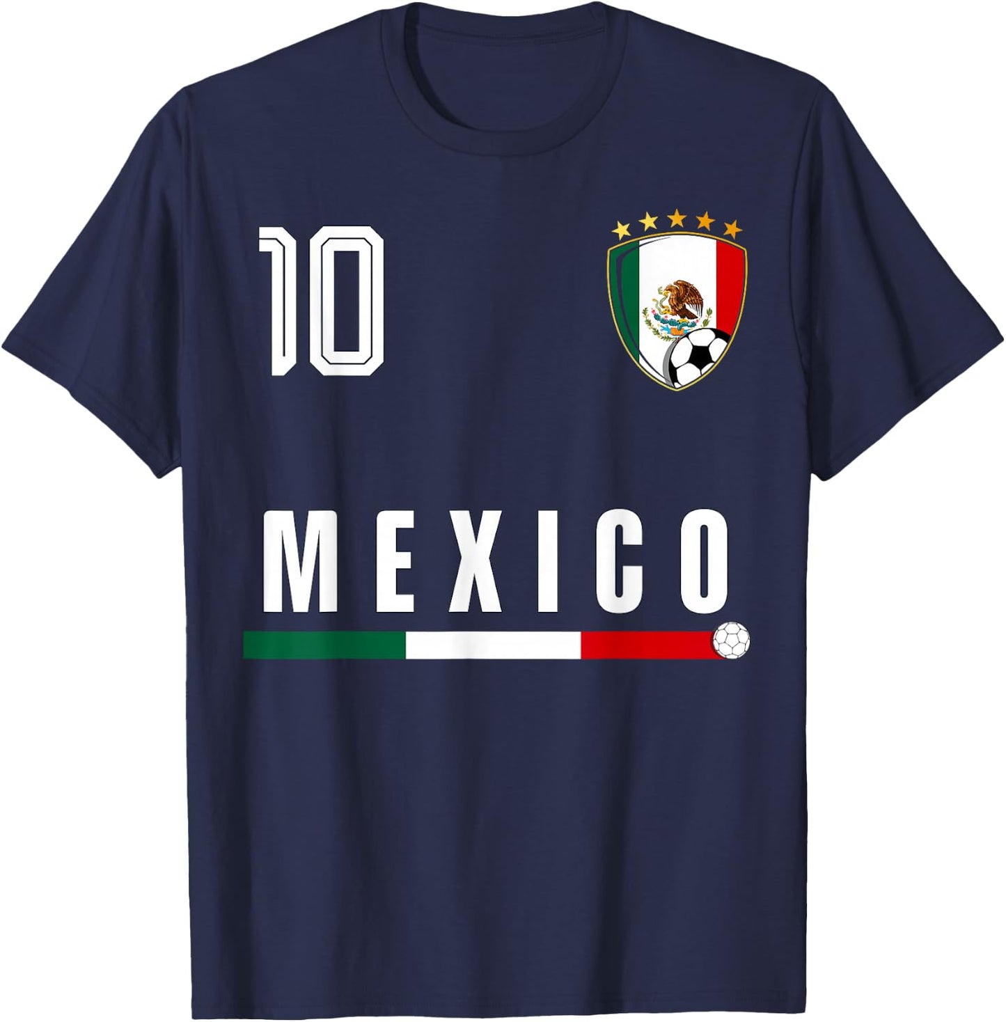 Mexico Flag Mexican Pride Lovers T-Shirt - T-Shirt | Navy