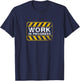 Funny Work In Progress Fitness Exercise Workout T-Shirt - T-Shirt | Navy