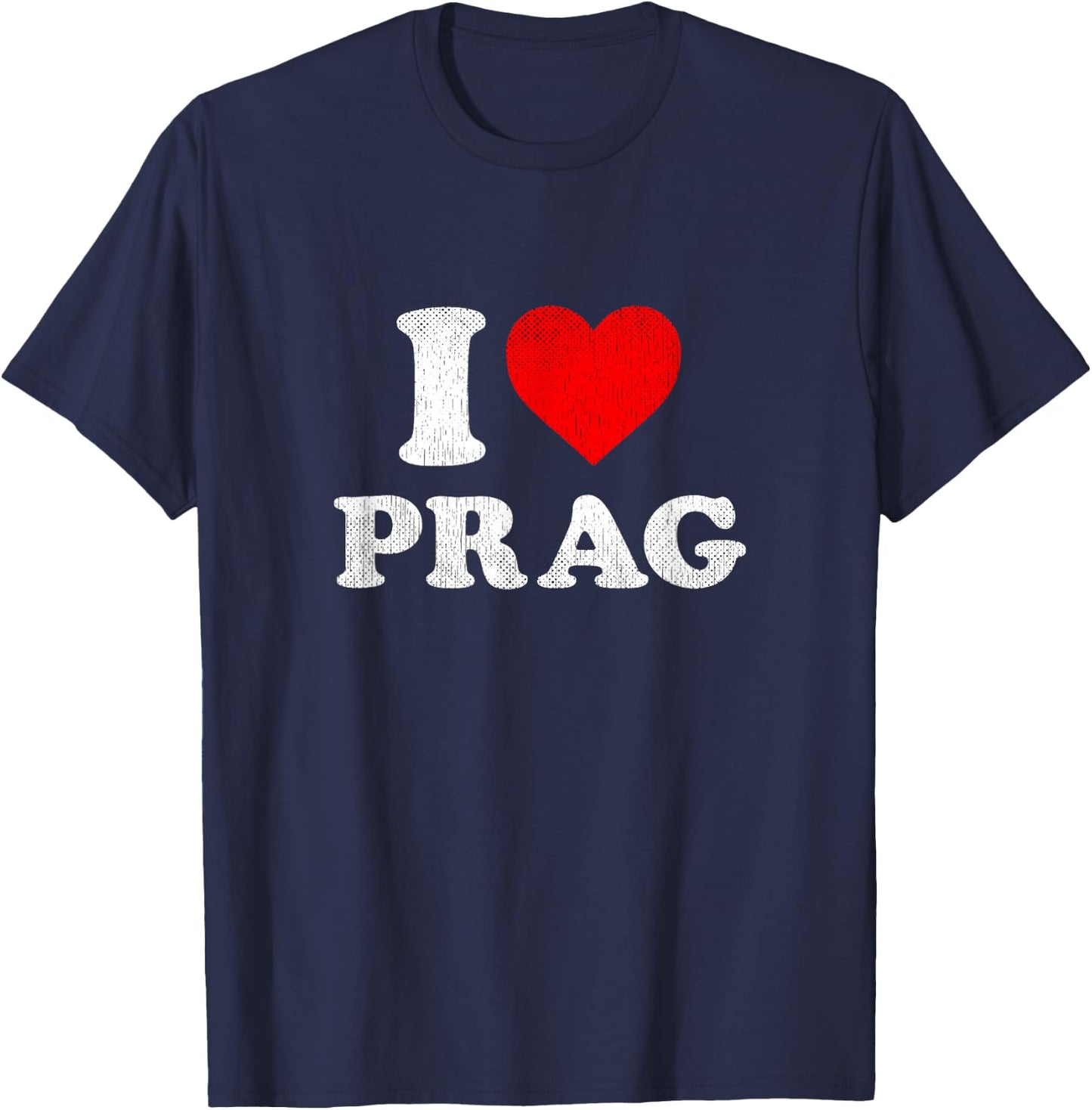 Prag Souvenir I Love Prague T-Shirt - T-Shirt | Navy