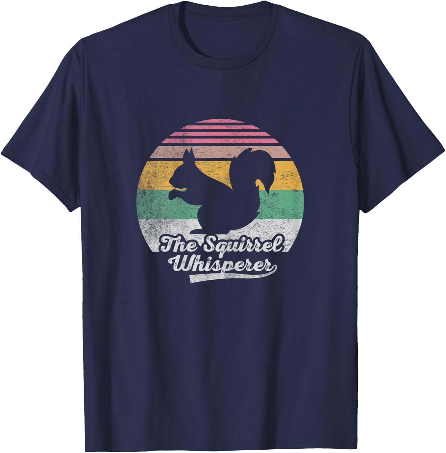 Retro Vintage Squirrel Lover Squirrel Whisperer T-Shirt - T-Shirt | Navy