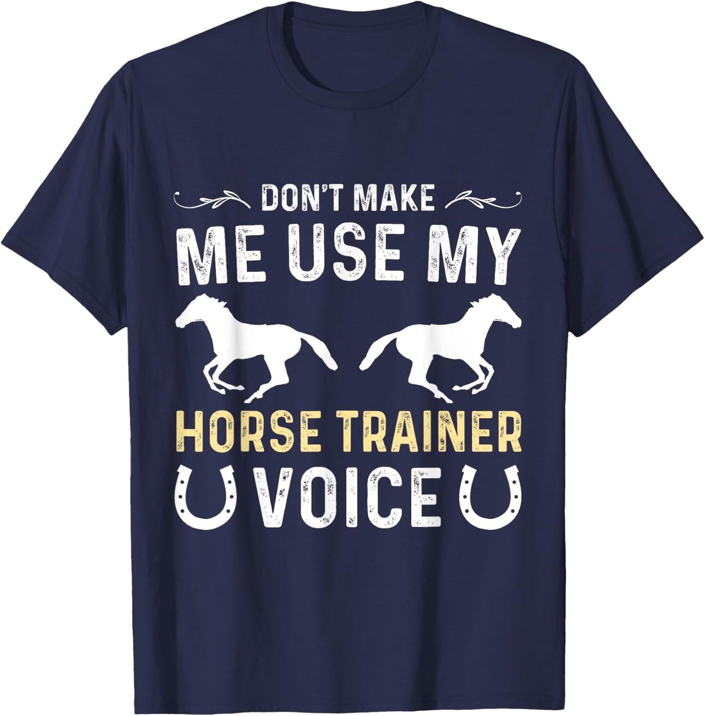 Funny horse trainer assistant thank you equestrian trainer T-Shirt - T-Shirt | Navy
