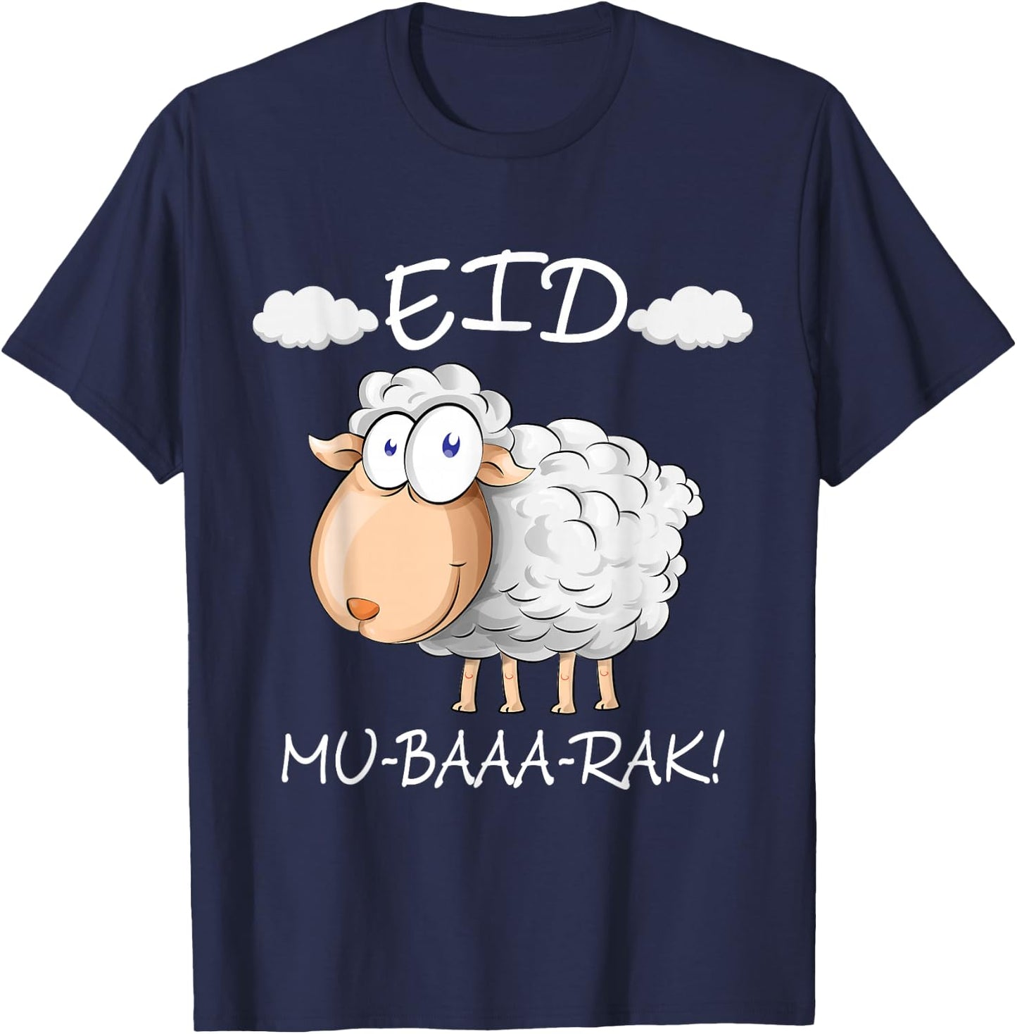 Eid Al-Adha Eid Mubarak Happy Eid Day Muslim eid 2025 kids T-Shirt - T-Shirt | Navy