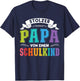 stolzer Papa von einem Schulkind Schulanfang T-Shirt - T-Shirt | Navy