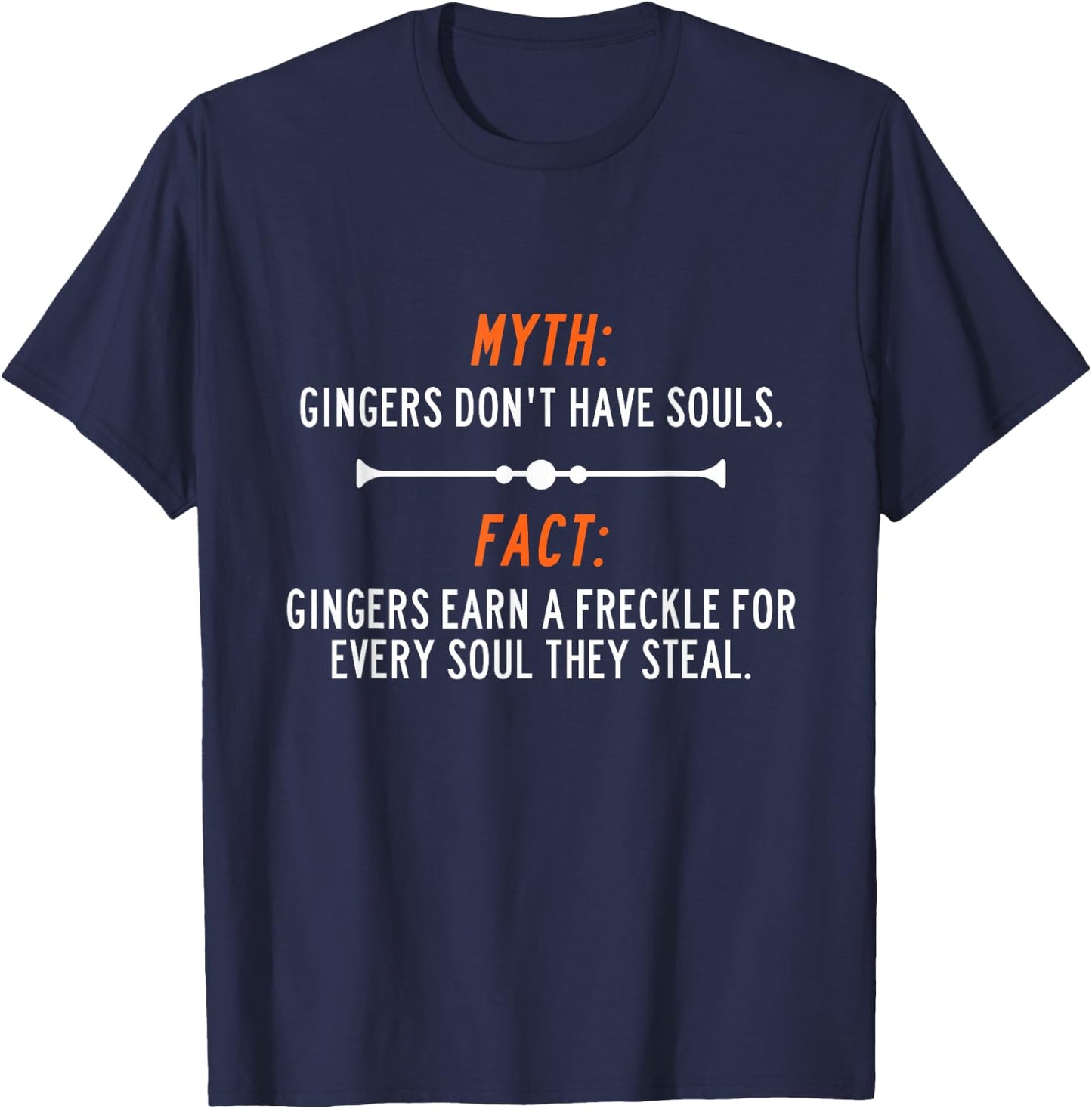 Redhead Gingers deserve freckles for soul T-Shirt - T-Shirt | Navy