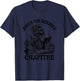 Just One Last Chapter Gift Reading Skeleton Gothic T-Shirt - T-Shirt | Navy