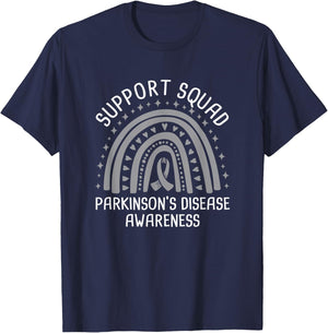 Support Squad Parkinson’s Disease Awareness T-Shirt - T-Shirt | Navy