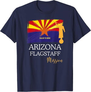 Arizona Flagstaff Mormon LDS Mission Missionary T-Shirt - T-Shirt | Navy