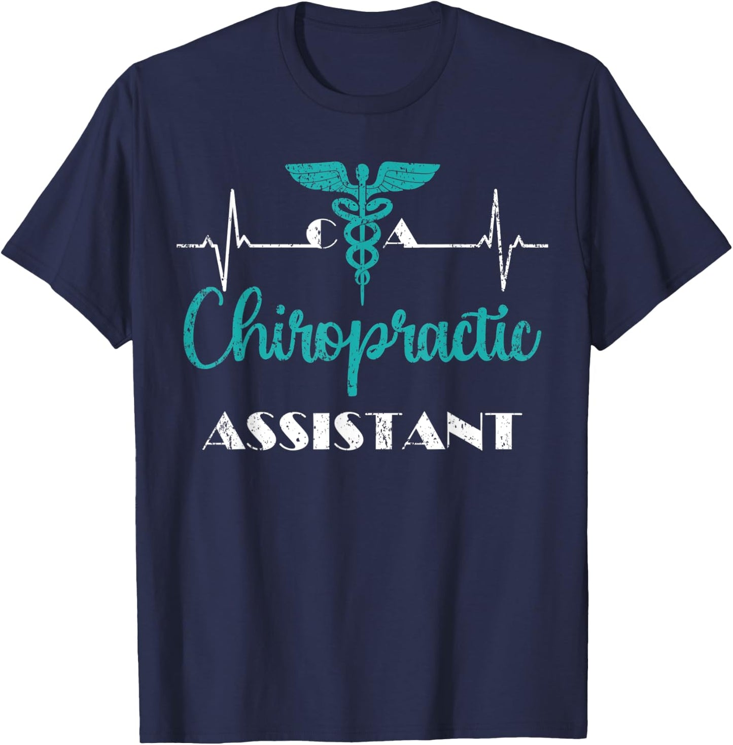 Chiropractic Care Assistant Chiropractor Spine Treatment T-Shirt - T-Shirt | Navy