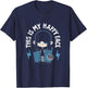 The Loud House This Is My Happy Face Lucy Loud Shot T-Shirt - T-Shirt | Navy