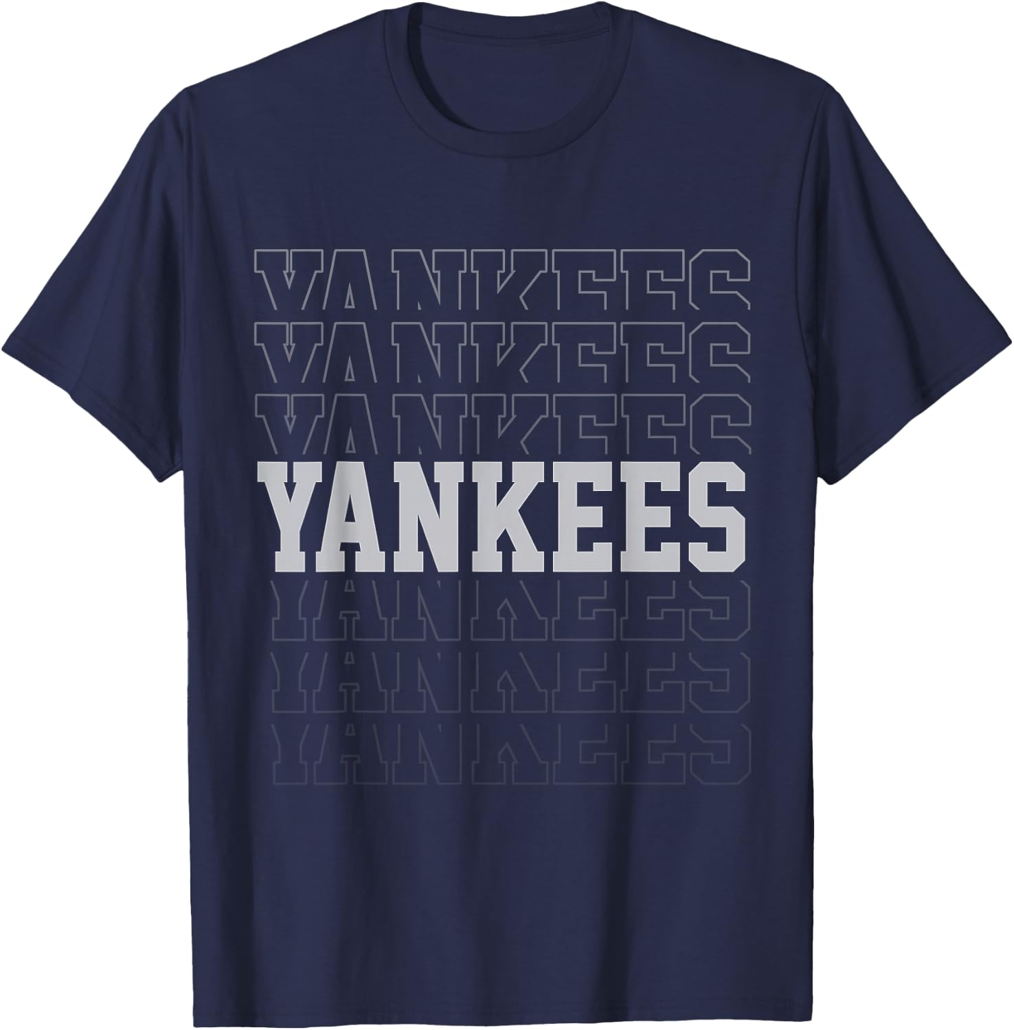 Yankees Vintage Retro Style , Classic 70s & 80s Yankees T-Shirt - T-Shirt | Navy