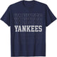 Yankees Vintage Retro Style , Classic 70s & 80s Yankees T-Shirt - T-Shirt | Navy