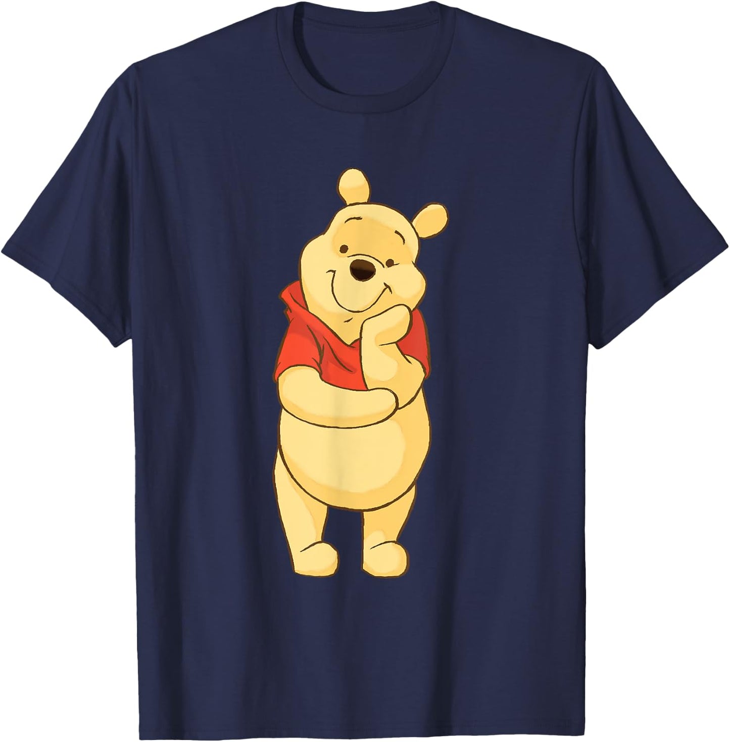 Winnie the Pooh Cute , black T-Shirt - T-Shirt | Navy