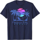 PANAMA CITY BEACH Florida Vacation Trip Retro Vintage Sunset T-Shirt - T-Shirt | Navy