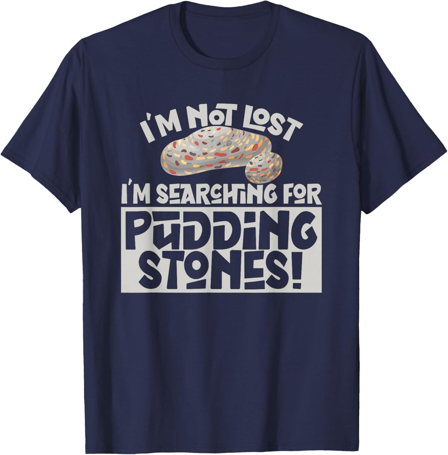 Rock Collector Pudding Stone T-Shirt - T-Shirt | Navy