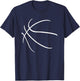 Basketball Silhouette Bball Player Coach Sports Baller Gift T-Shirt - T-Shirt | Navy