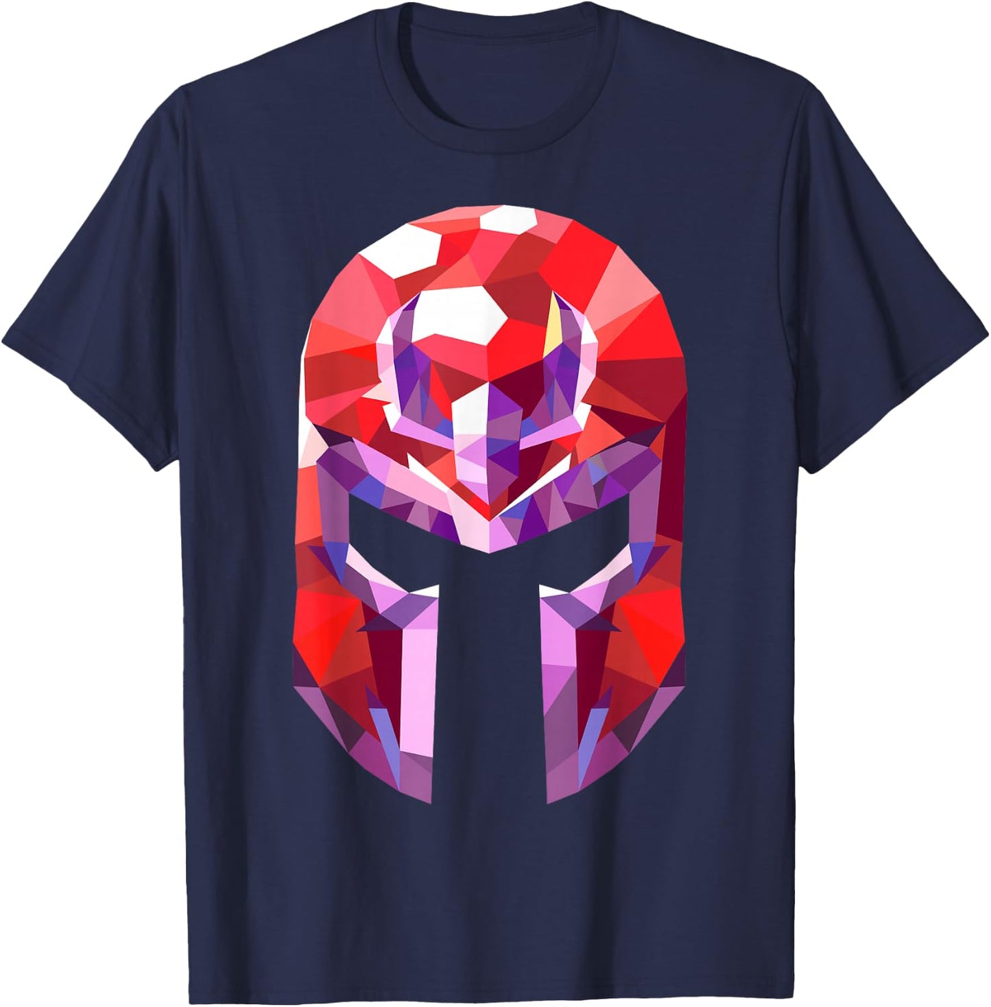 Marvel X-Men Magneto Geometric Prism Helmet Graphic T-Shirt - T-Shirt | Navy