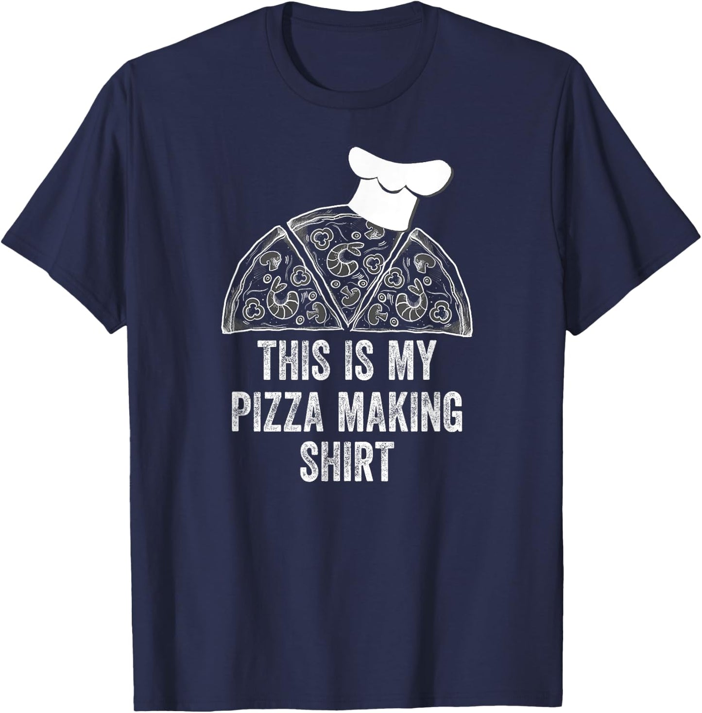 Vintage This Is My Pizza Making Shirt Funny Pizza Chef Gifts T-Shirt - T-Shirt | Navy
