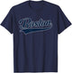 Boston - Throwback Design - Classic T-Shirt - T-Shirt | Navy