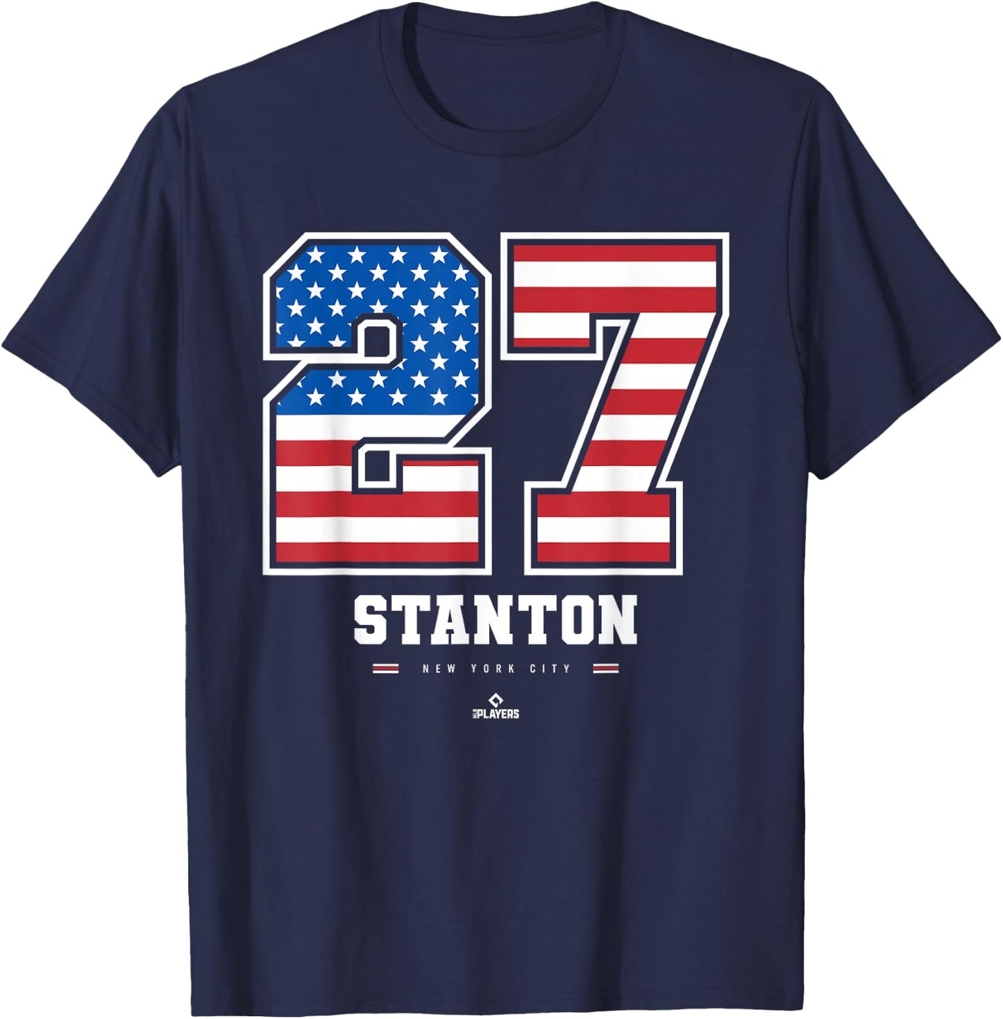 Giancarlo Stanton - US Flag Number T-Shirt - T-Shirt | Navy