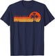 Santa Cruz California Retro Sunset Vintage , black T-Shirt - T-Shirt | Navy