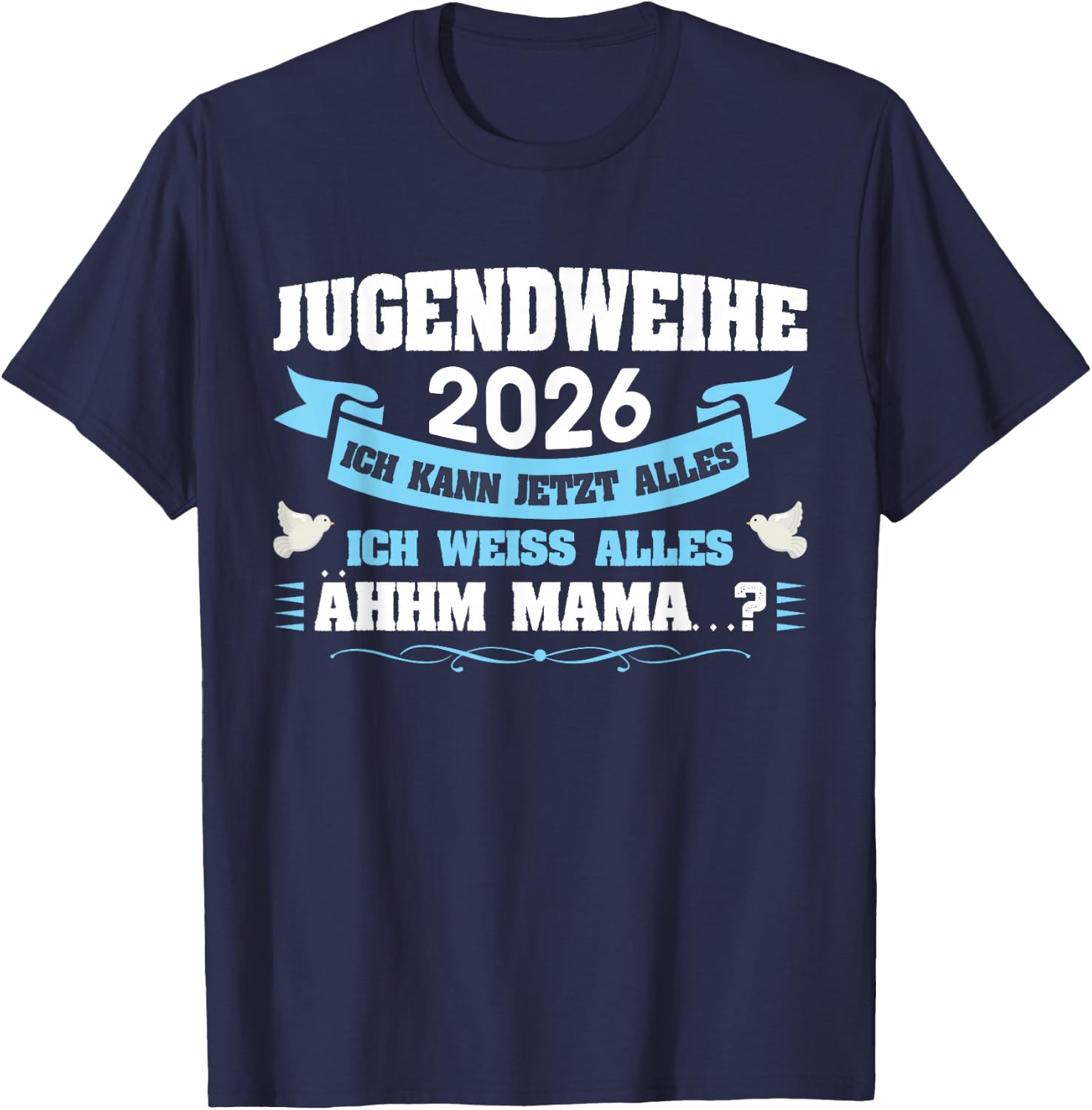 Jugendweihe 2026 Mädchen Junge T-Shirt - T-Shirt | Navy