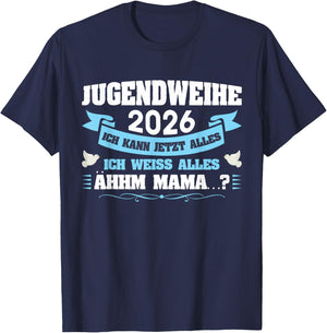 Jugendweihe 2026 Mädchen Junge T-Shirt - T-Shirt | Navy