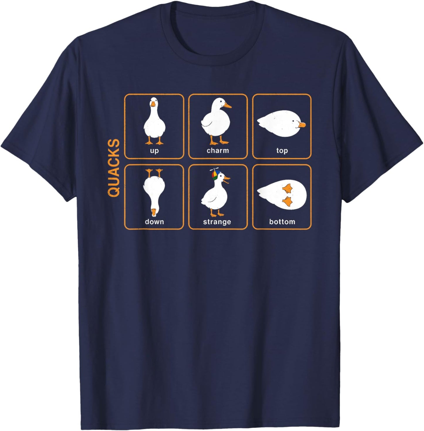 Quarks Particule d'oie Physique Mécanique Quantique Science Nerd T-Shirt - T-Shirt | Navy