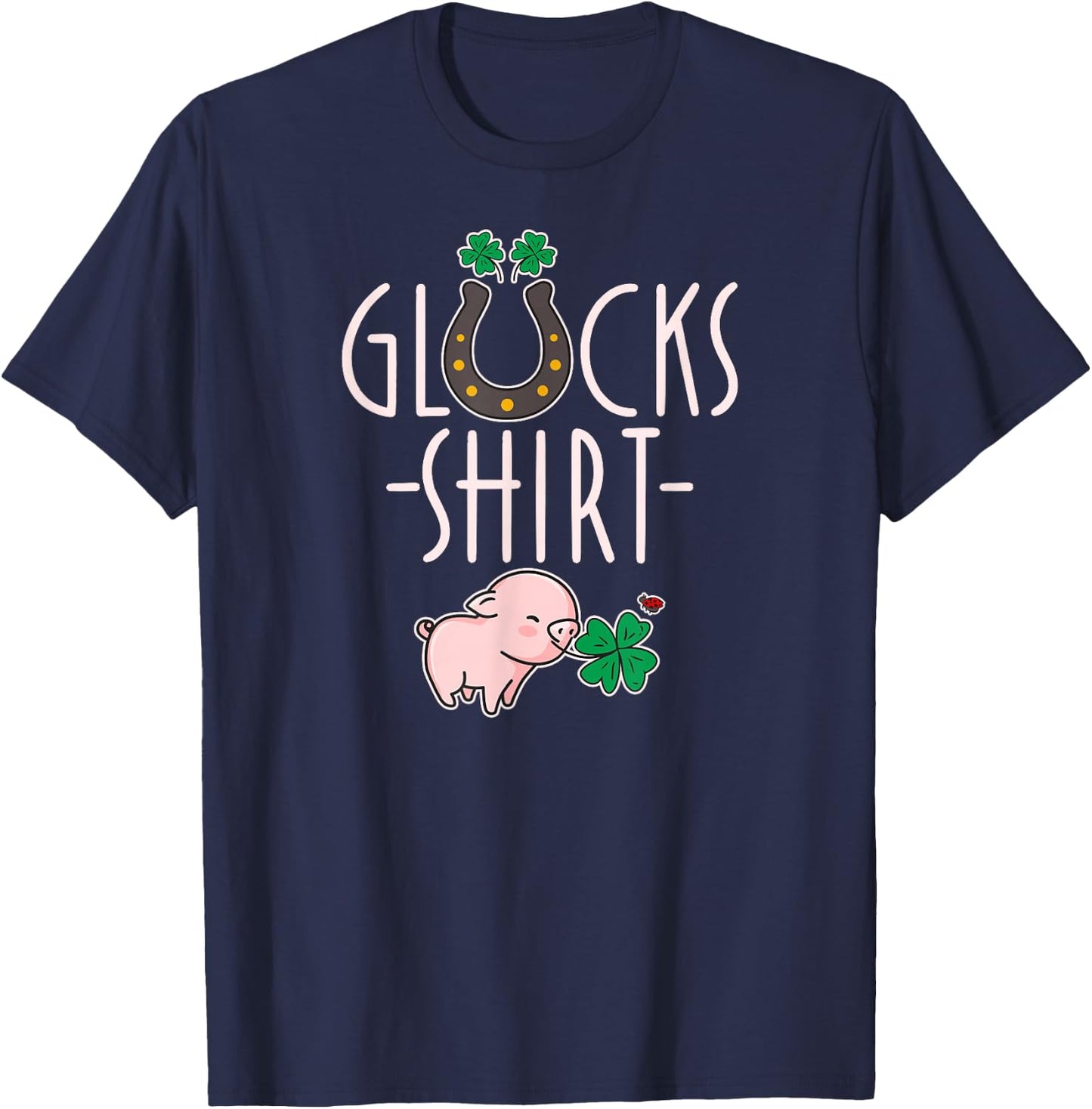Lucky Shirt – Lucky Charm Exam Graduation School Luck T-Shirt - T-Shirt | Navy