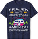 Men with Caravans Have the Most Beautiful Women's , black T-Shirt - T-Shirt | Navy