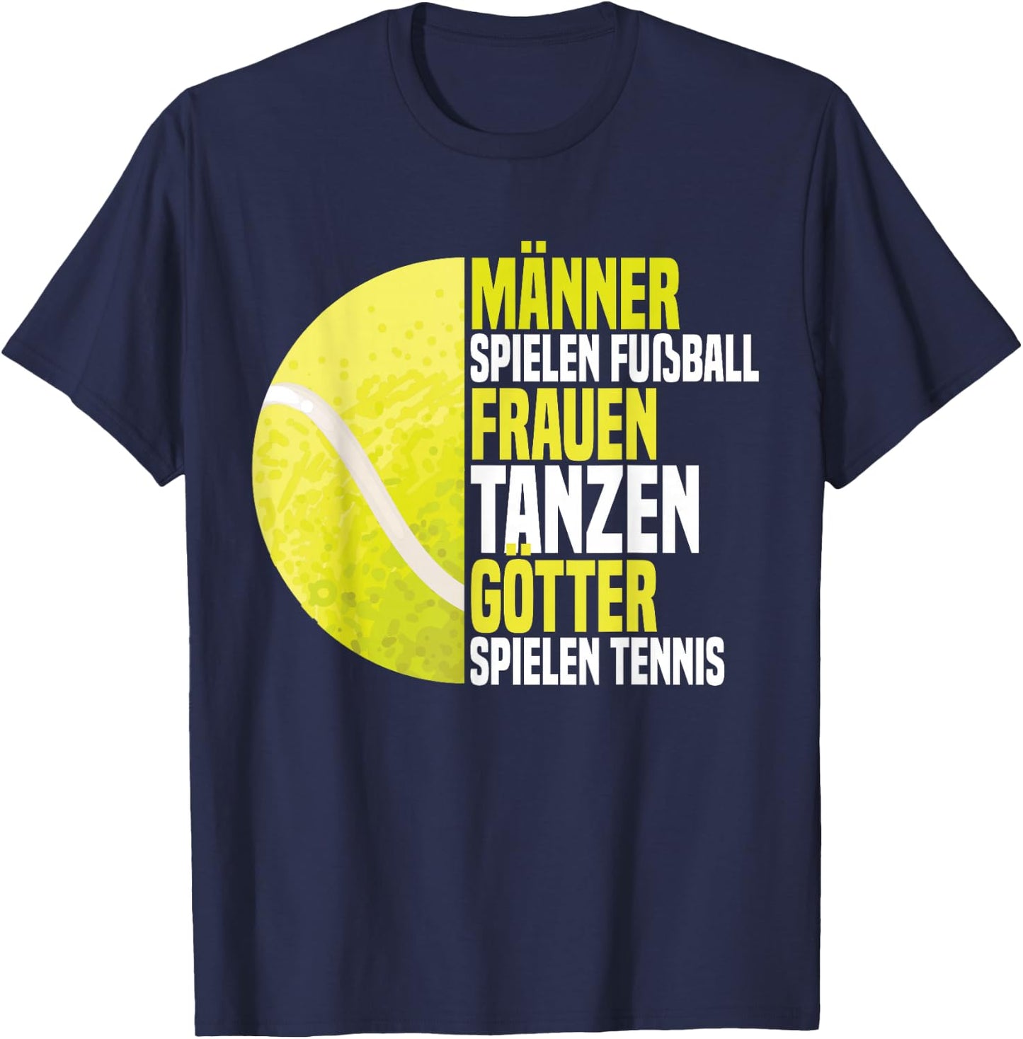 Lustiges Tennisplatz Tennisspieler Tennistrainer T-Shirt - T-Shirt | Navy