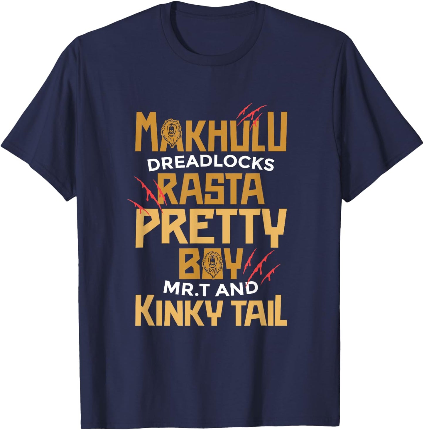 Mapogos Coalition Gang of Brother Lions Novelty T-Shirt - T-Shirt | Navy