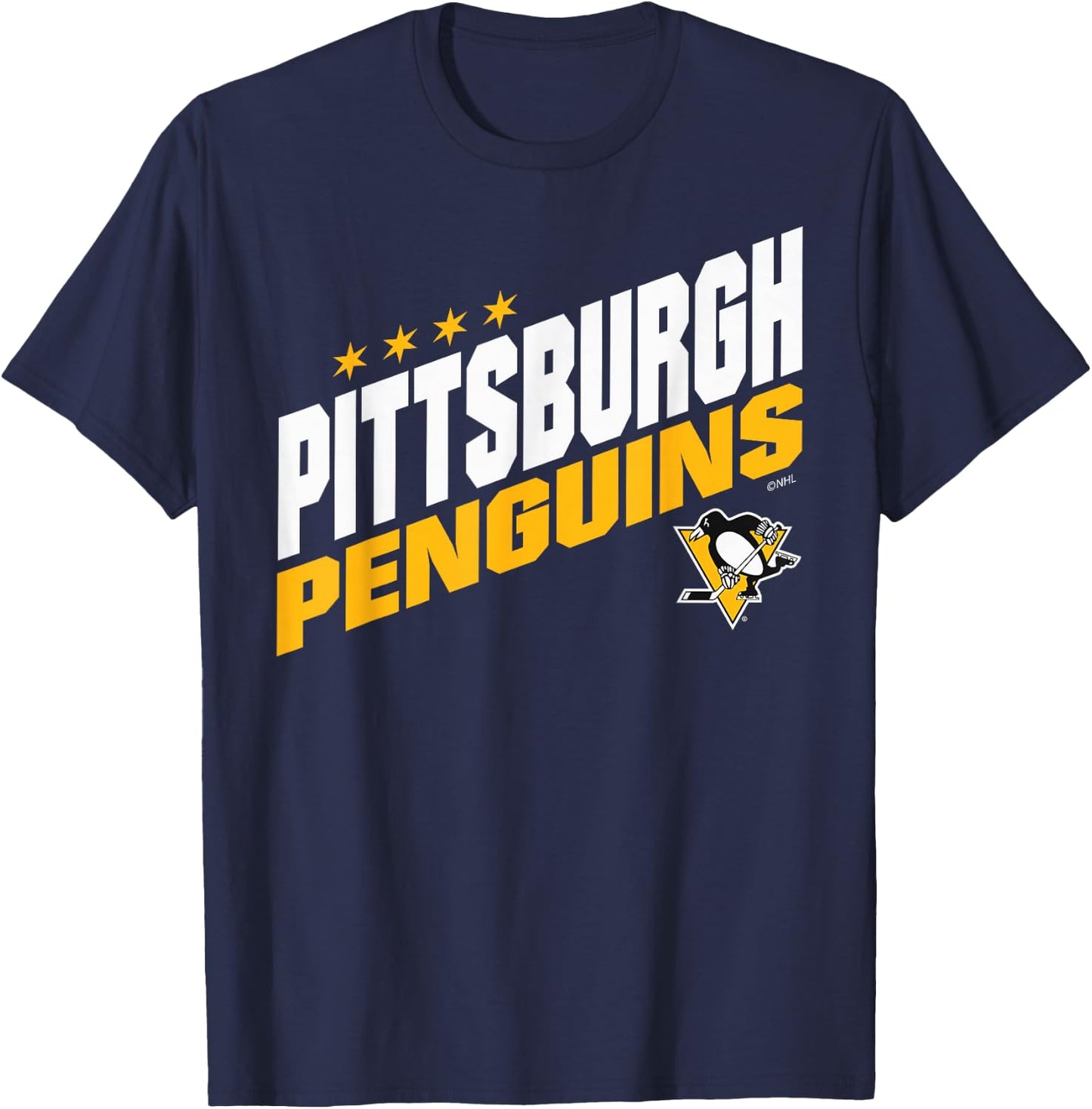 Pittsburgh Penguins Fuel Dark Heather Officially Licensed T-Shirt - T-Shirt | Navy