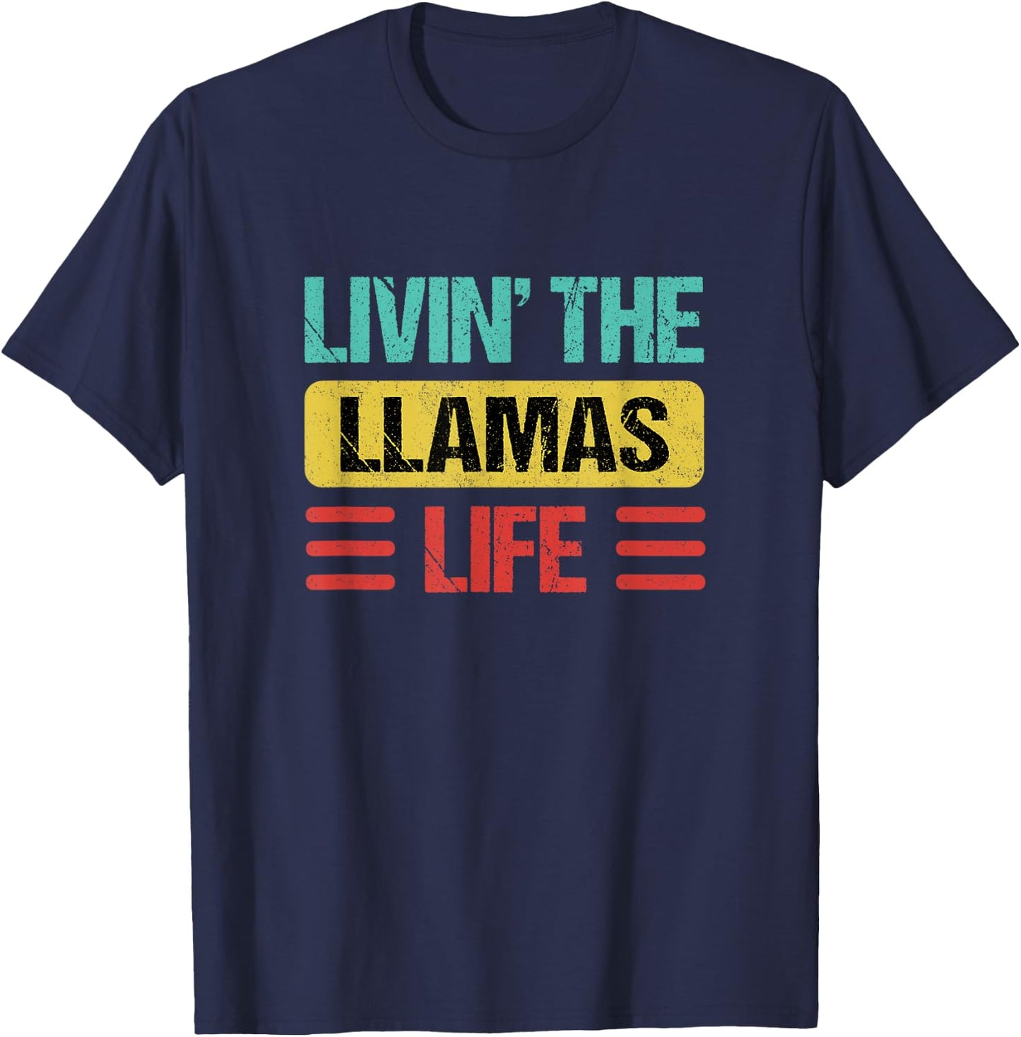 Llamas Name T-Shirt - T-Shirt | Navy