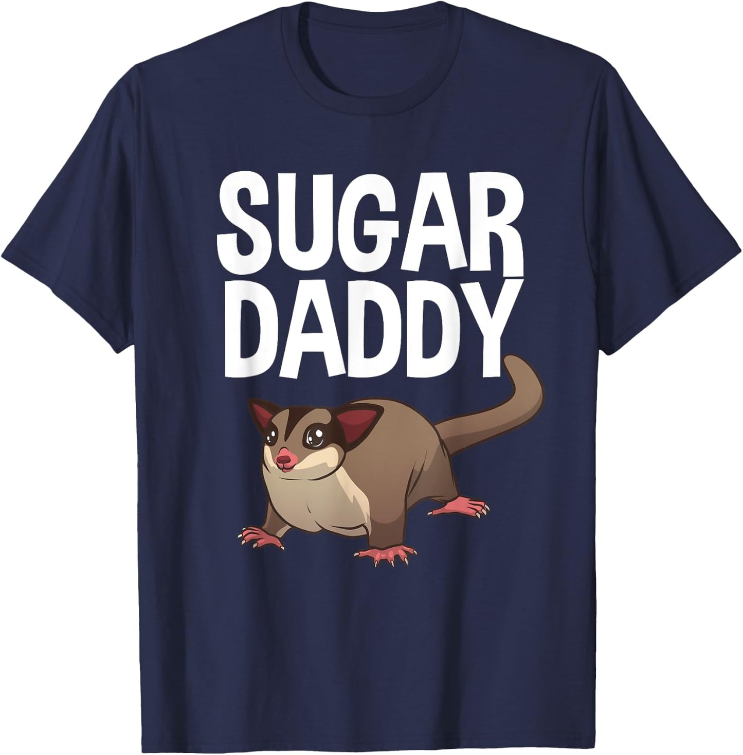 Funny Sugar Dad Design Daddy Sugar Glider Gliding T-Shirt - T-Shirt | Navy