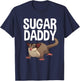 Funny Sugar Dad Design Daddy Sugar Glider Gliding T-Shirt - T-Shirt | Navy