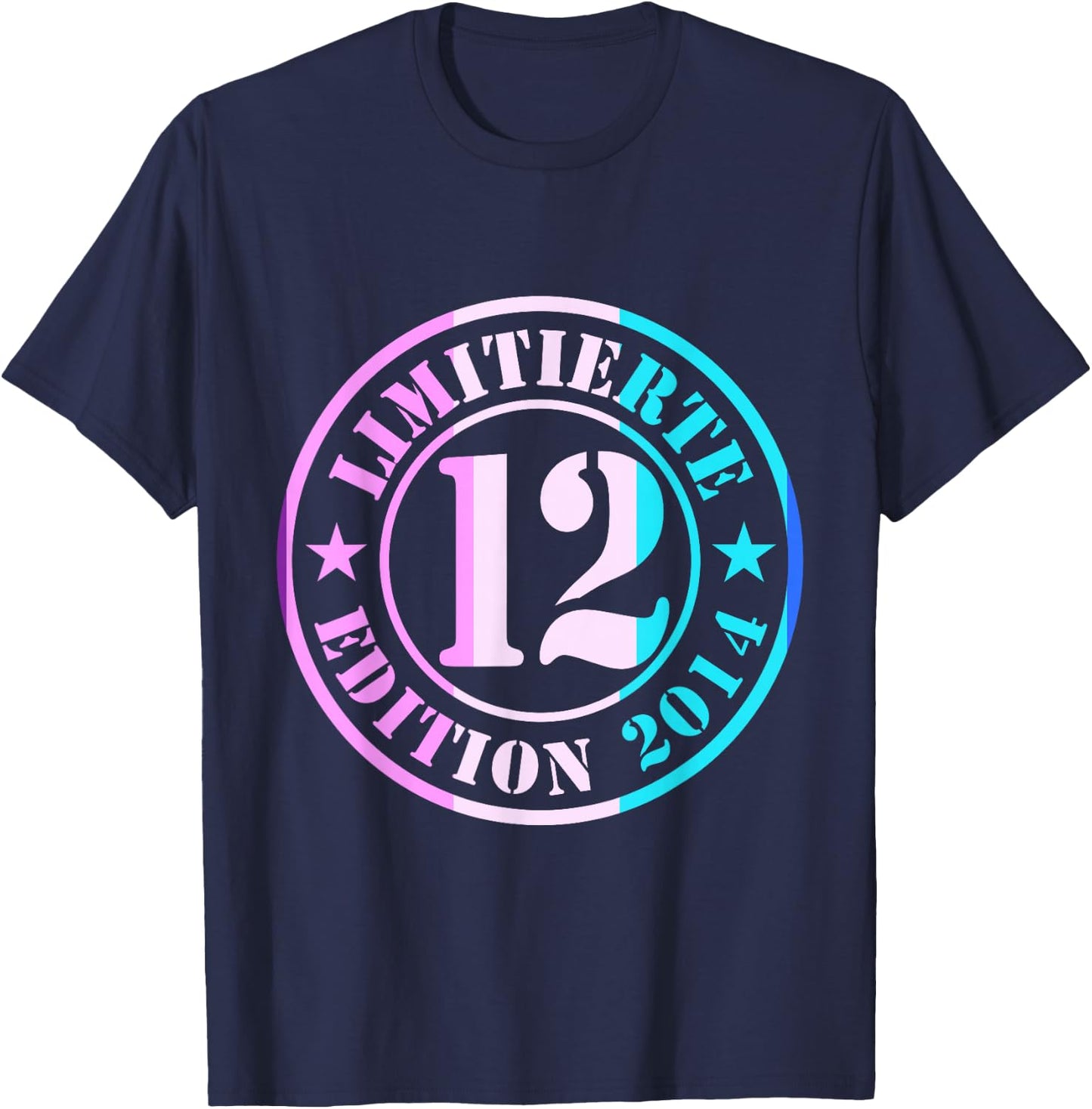 12. Geburtstag Junge Mädchen Limited Edition 2012 Jahre T-Shirt - T-Shirt | Navy
