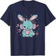 Bunny Boba Bubble Tea Music K-Pop Cute Kawaii Kids Girls T-Shirt - T-Shirt | Navy