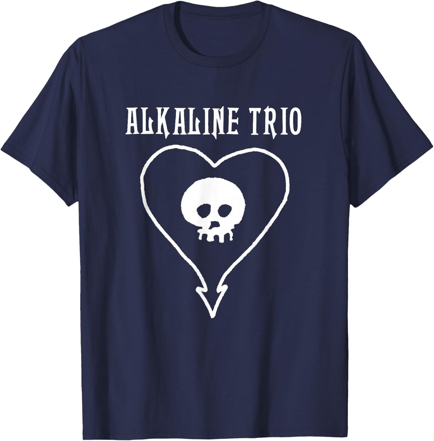 Alkaline Trio - Official Merchandise - Classic Heartskull Small T-Shirt - T-Shirt | Navy
