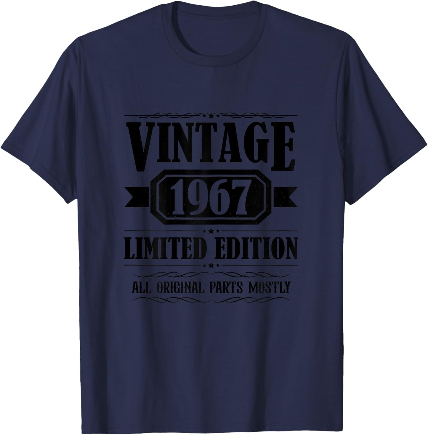 Vintage 1967 T Shirts Retro Funny 1967 Birthday T-Shirt - T-Shirt | Navy